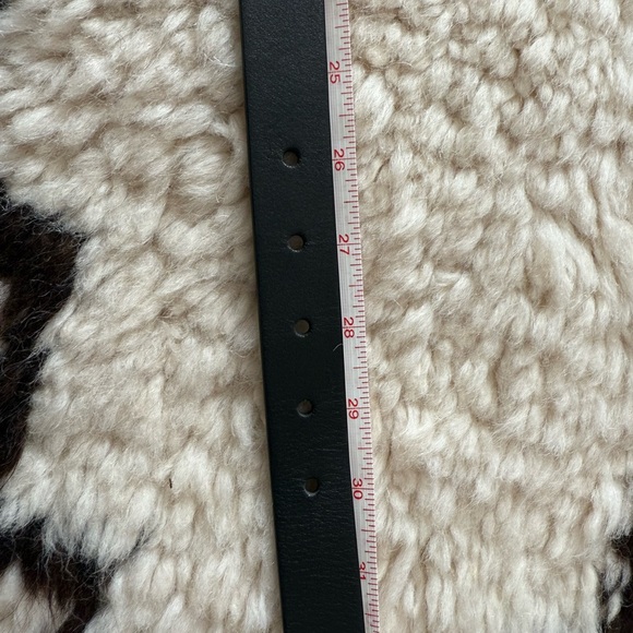 Rachel COMEY black Leather Belt with Gold Buckle - Picture 6 of 6